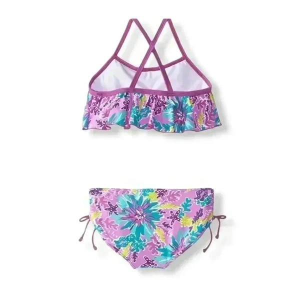 Kanu Surf Girls' Toddler Karlie Flounce Bikini set - Picture 2 of 2
